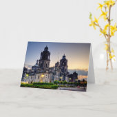 Carte Cathédrale de Mexico (Fleur jaune)