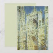 Carte Cathédrale de Rouen Façade Ouest Lumière du soleil (Devant / Derrière)