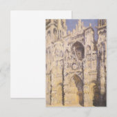 Carte Cathédrale de Rouen, Harmony Blue Gold de Claude M (Devant / Derrière)