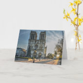 Carte Cathédrale Notre Dame de Paris Noël (Fleur jaune)