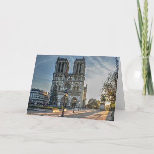 Carte Cathédrale Notre Dame de Paris Noël (Devant)