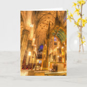 Carte Cathédrale Saint Patrick Manhattan New York (Fleur jaune)