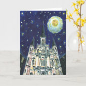Carte Cathédrale Starry Night (Fleur jaune)
