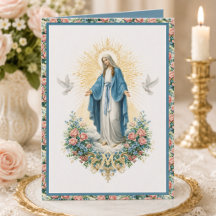 Catholic Anniversaire Notre-Dame de Grâce Floral