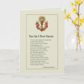 Carte Catholic Priest Ordination Anniversary Religious (Fleur jaune)