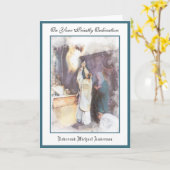 Carte Catholic Priest Ordination Religious Jesus  Card (Fleur jaune)