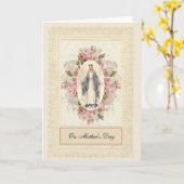 Carte Catholic Roses de la Vierge Marie Bienheureuse Fêt (Fleur jaune)