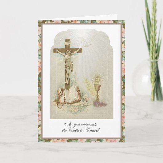 Carte Catholicisme RCIA Initiation à la Foi Église (Devant)