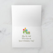 Carte catholique 2 de jubilé de diamant de nonne (Intérieur)