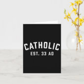 Carte Catholique Ad 33 Christian Religious (Fleur jaune)