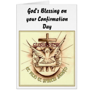 Carte catholique de confirmation