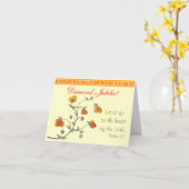 Carte catholique de jubilé de diamant de nonne (Fleur jaune)