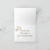 Carte catholique de jubilé de diamant de nonne (Intérieur)