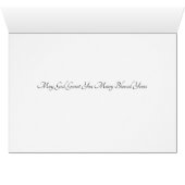 Carte catholique de mariage de mariage (Intérieur Horizontal (Bas))