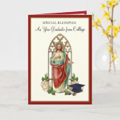 Carte Catholique Diplôme Religieux Sacré-Coeur Roses (Fleur jaune)