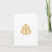 Carte catholique Marian Monogram – Totus Tuus (Devant)