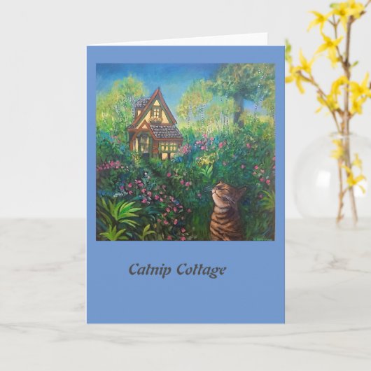 Carte Catnip Cottage (Fleur jaune)
