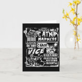 Carte Catnip Madness Drôle Dons de chat pour Amoureux de (Fleur jaune)