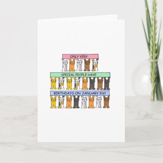 Carte Cats de Janvier 31 (Devant)