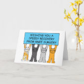 Carte Cats de Knee Surgery (Fleur jaune)