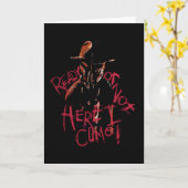 Carte Cauchemar à Elm Street | Prêt ou pas (Fleur jaune)