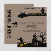 Carte Cauchemar avant Noël Halloween billet de fête (Devant / Derrière)