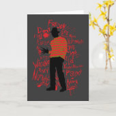 Carte Cauchemar sur Elm Street | Ne vous endormez pas (Fleur jaune)