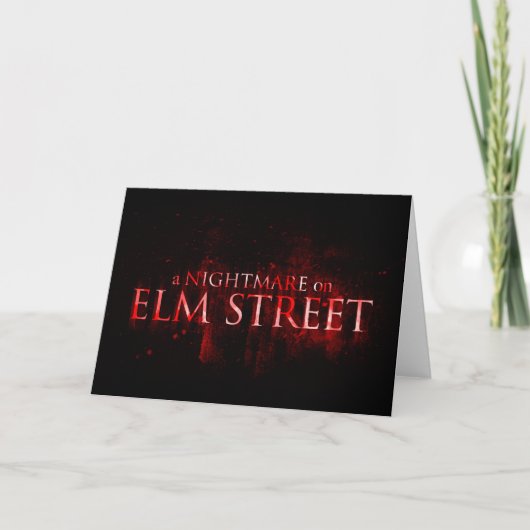 Carte Cauchemar sur Elm Street | Texte Sanglant (Devant)