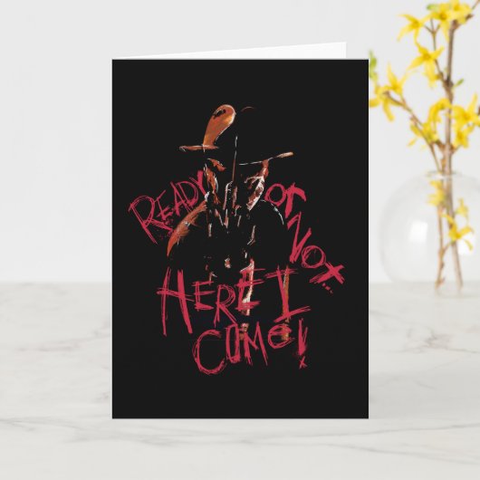 Carte Cauchemar sur la rue Elm | Prêt ou pas (Fleur jaune)