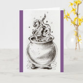 Carte Cauldron greeting (Fleur jaune)