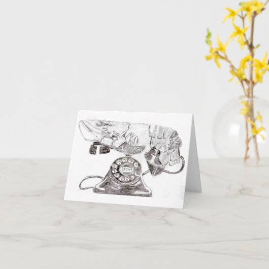 Carte Causons ! ! (Fleur jaune)