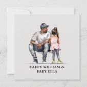 Carte Caution père et fille noire (3) (Devant)