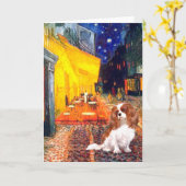 Carte Cavalier 2 (Bl) - Terrasse Café (Fleur jaune)