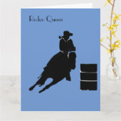 Carte Cavalier de barils  (Fleur jaune)