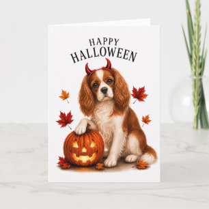 Carte Cavalier King Charles Diable Chien