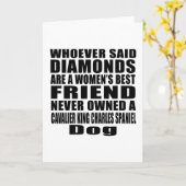 CARTE CAVALIER KING CHARLES SPANIEL CHIEN MEILLEUR AMI D (Fleur jaune)
