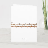 Carte Cavalier King Charles Spaniel peint (Dos)