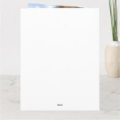 Carte Cavalier King Chien Dans la maison de Noël pour ch (Dos)