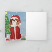 Carte Cavalier King en train de jouer dans la neige avec (Intérieur)