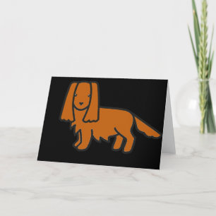 Carte cavalier roi charles spaniel ruby dessin animé