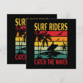 Carte Cavaliers des vagues attrapent les vagues (Devant / Derrière)