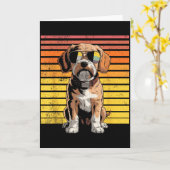 Carte Cavapoo fier et cool hommes femmes amateurs de chi (Fleur jaune)