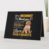 Carte Cavoodle Cher Merci Maman Pour Être Ma Maman (Dos)