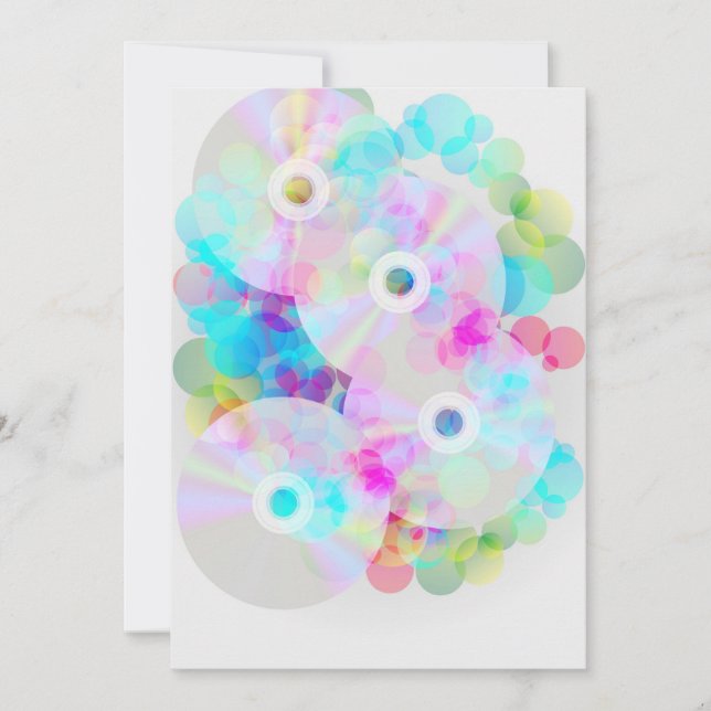 Carte CD sur l'Arrière - plan Multicolor (Devant)