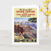 Carte Ce canyon grand de visite d'été (Fleur jaune)