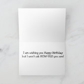 CARTE CE CHEVAL EST "PAS NOSY" JEUX ANNIVERSAIRE POUR VO (Intérieur)