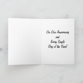 CARTE CE CHIEN PARLANT DIT WOOF - T'AIME-ANNIVERSAIRE (Intérieur)