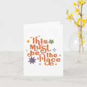 Carte Ce Doit Être L'Endroit (Fleur jaune)