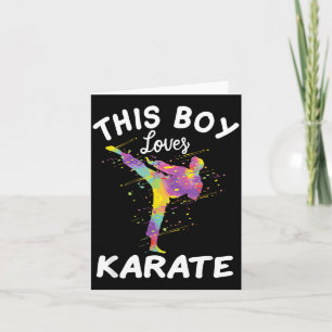 Carte Ce garçon aime le karaté