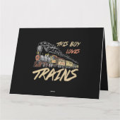 Carte Ce Garçon Aime Les Trains Drôle Les Cadeaux Amoure (Dos)